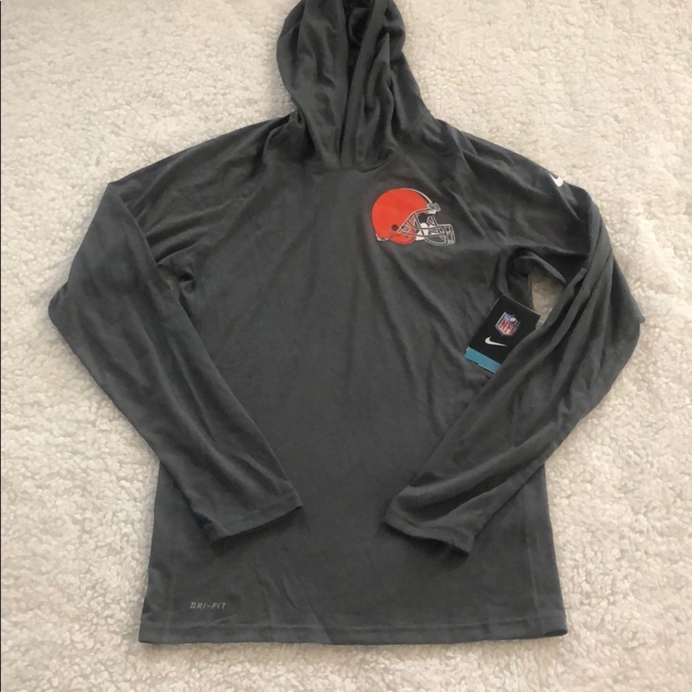 NWT Nike Dri Fit Hooded Long Sleeve Shirt